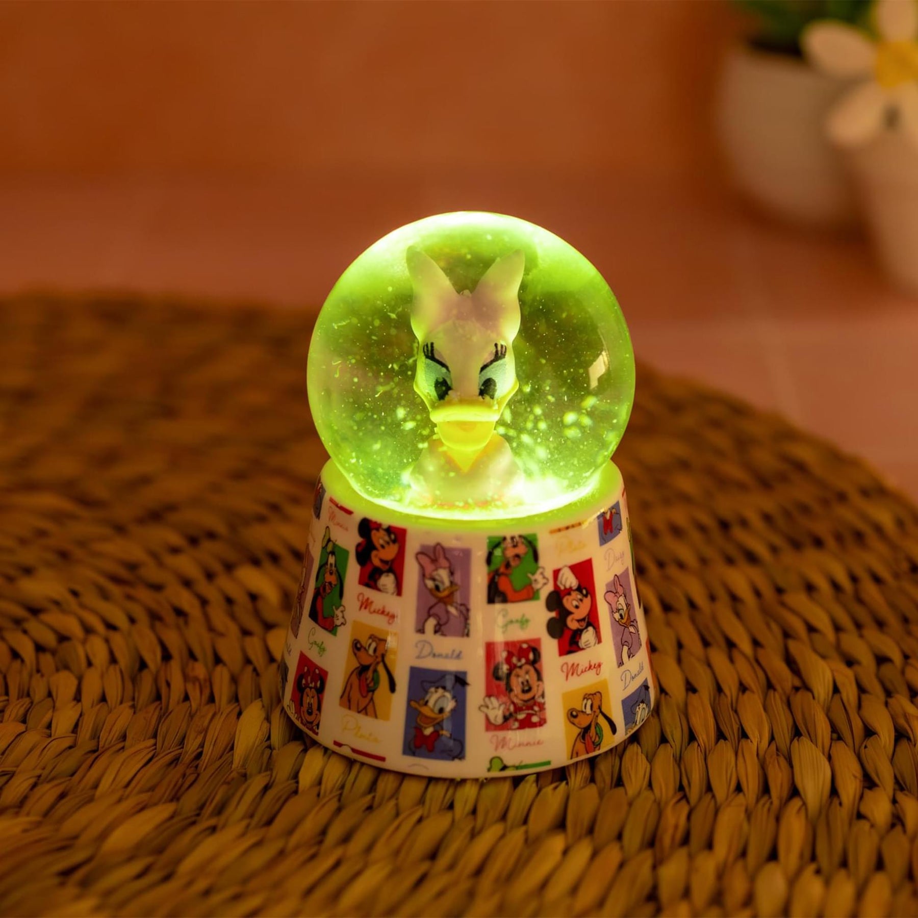 Disney Ducks Mini Light-Up Snow Globe Set Of 2| Daisy & Donald