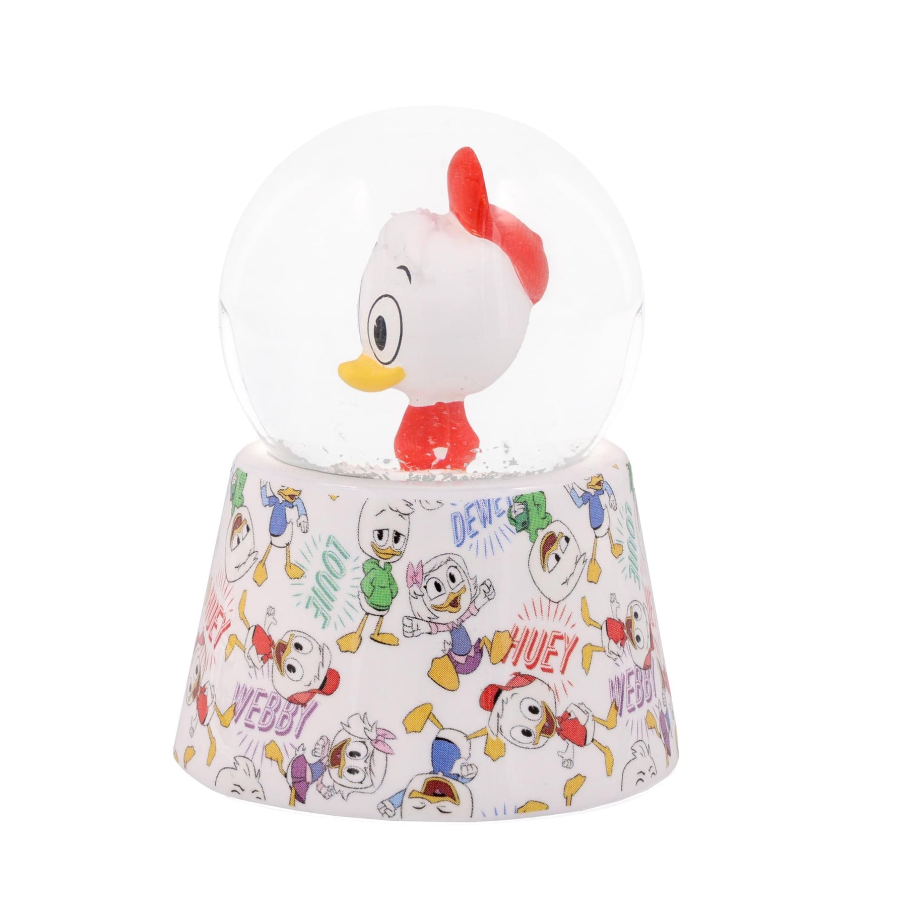 Disney Ducktales Huey Duck 3-Inch Mini Light-Up Snow Globe