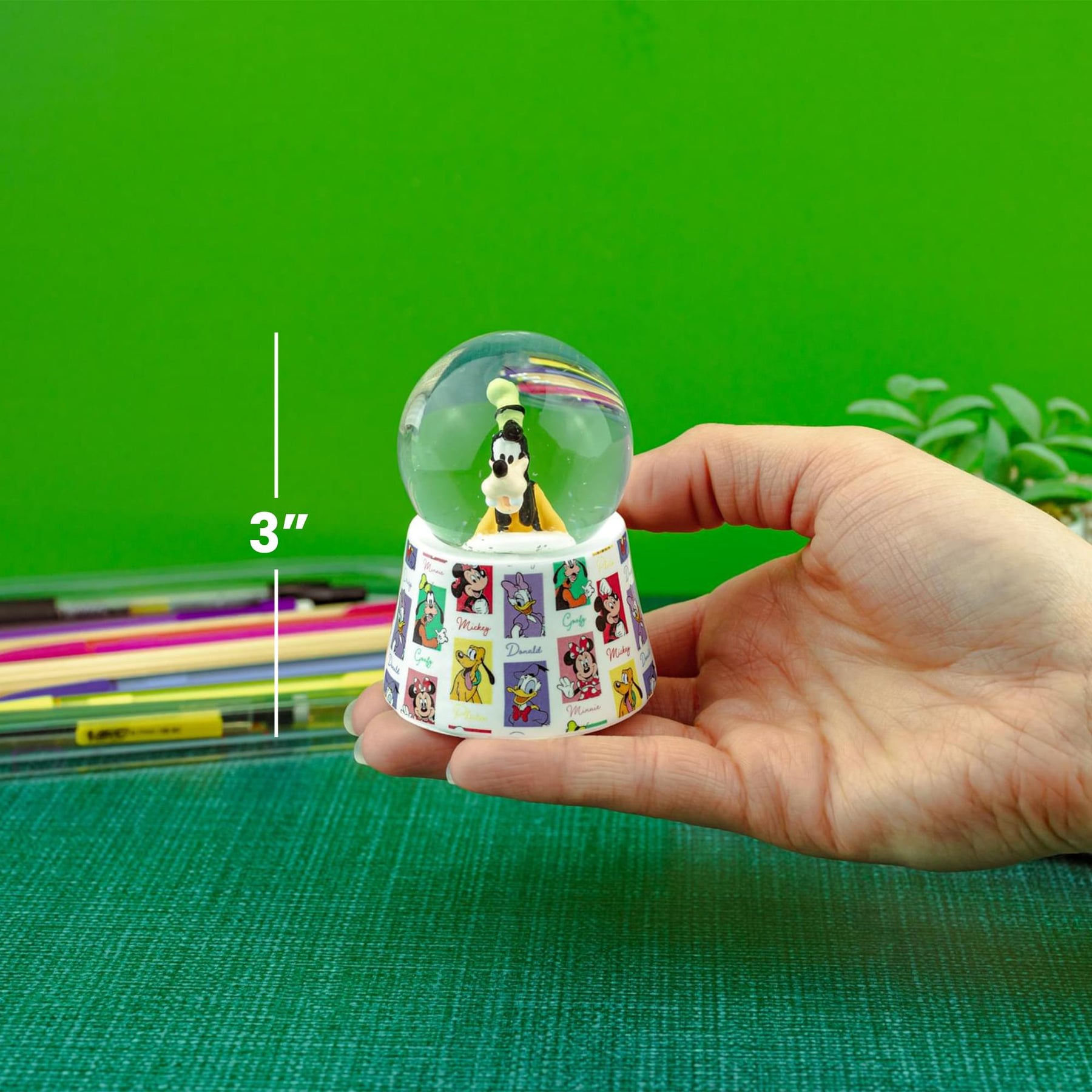 Disney Dogs Mini Light-Up Snow Globe Set of 3 | Lucky, Goofy, Pluto
