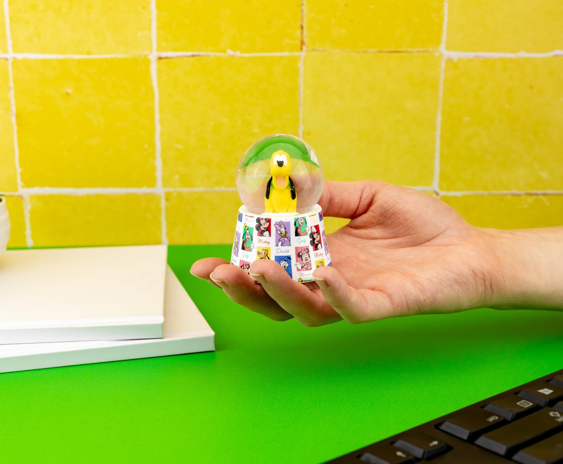 Disney Pluto 3-Inch Mini Light-Up Snow Globe