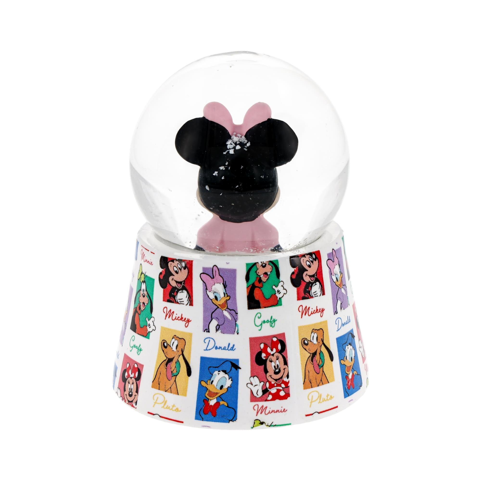 Disney Minnie Mouse Pink 3-Inch Mini Light-Up Snow Globe