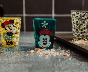 Disney Vintage Minnie Mouse 2-Ounce Mini Shot Glasses | Set of 4