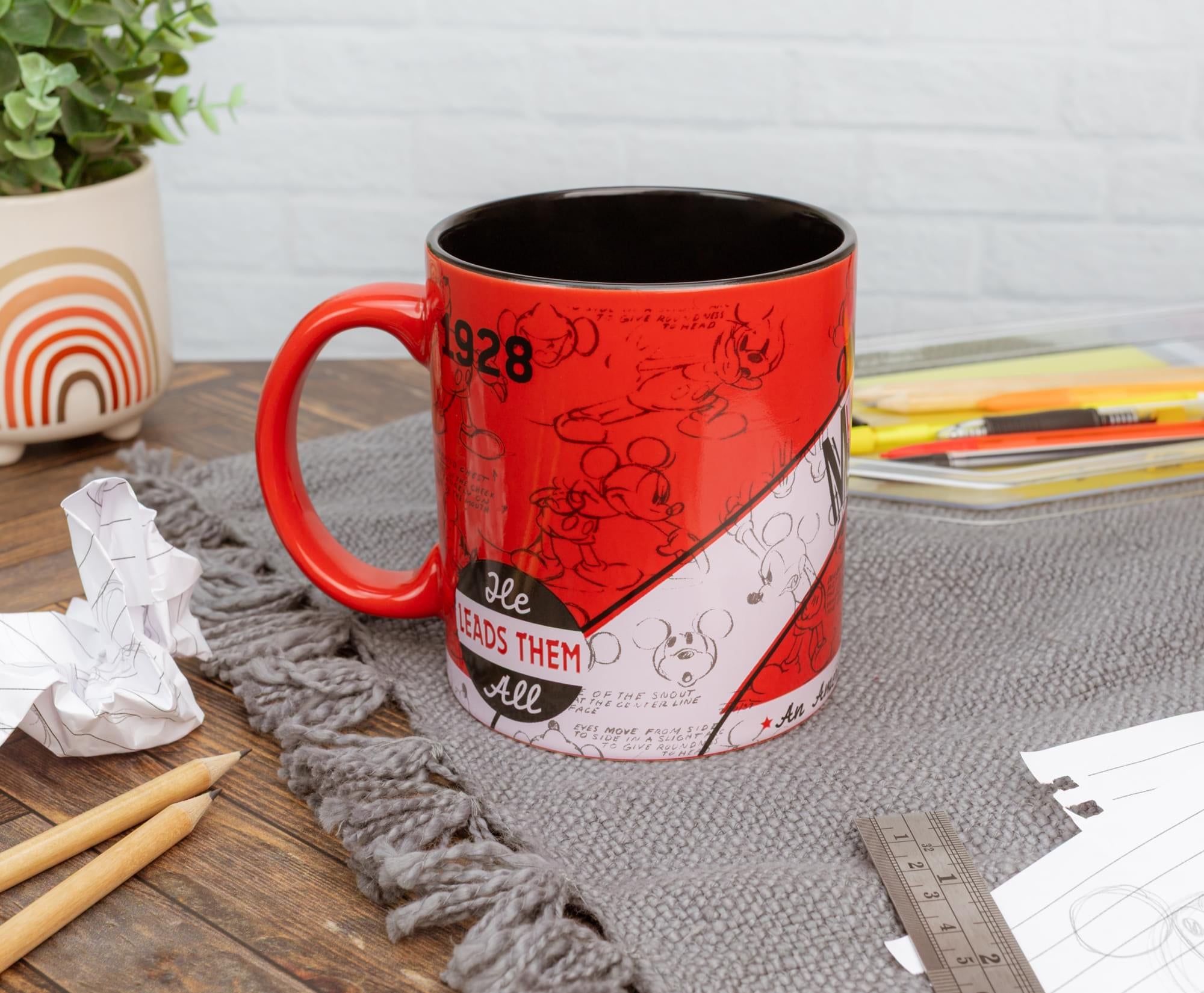 Disney 1928 Vintage Mickey Mouse Ceramic Mug | Holds 20 Ounces