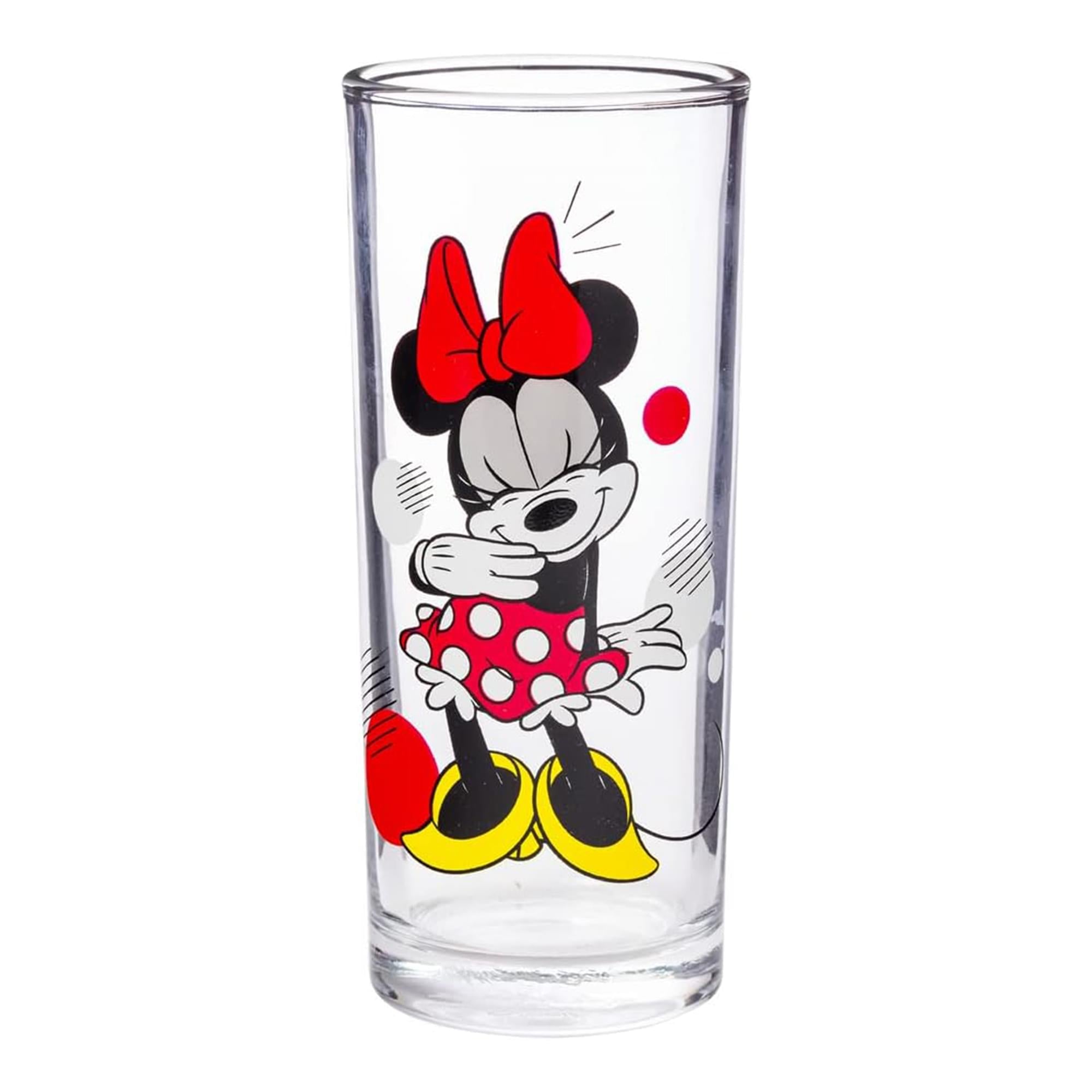 Disney Minnie Mouse 10oz Tumbler Glass Set of 4