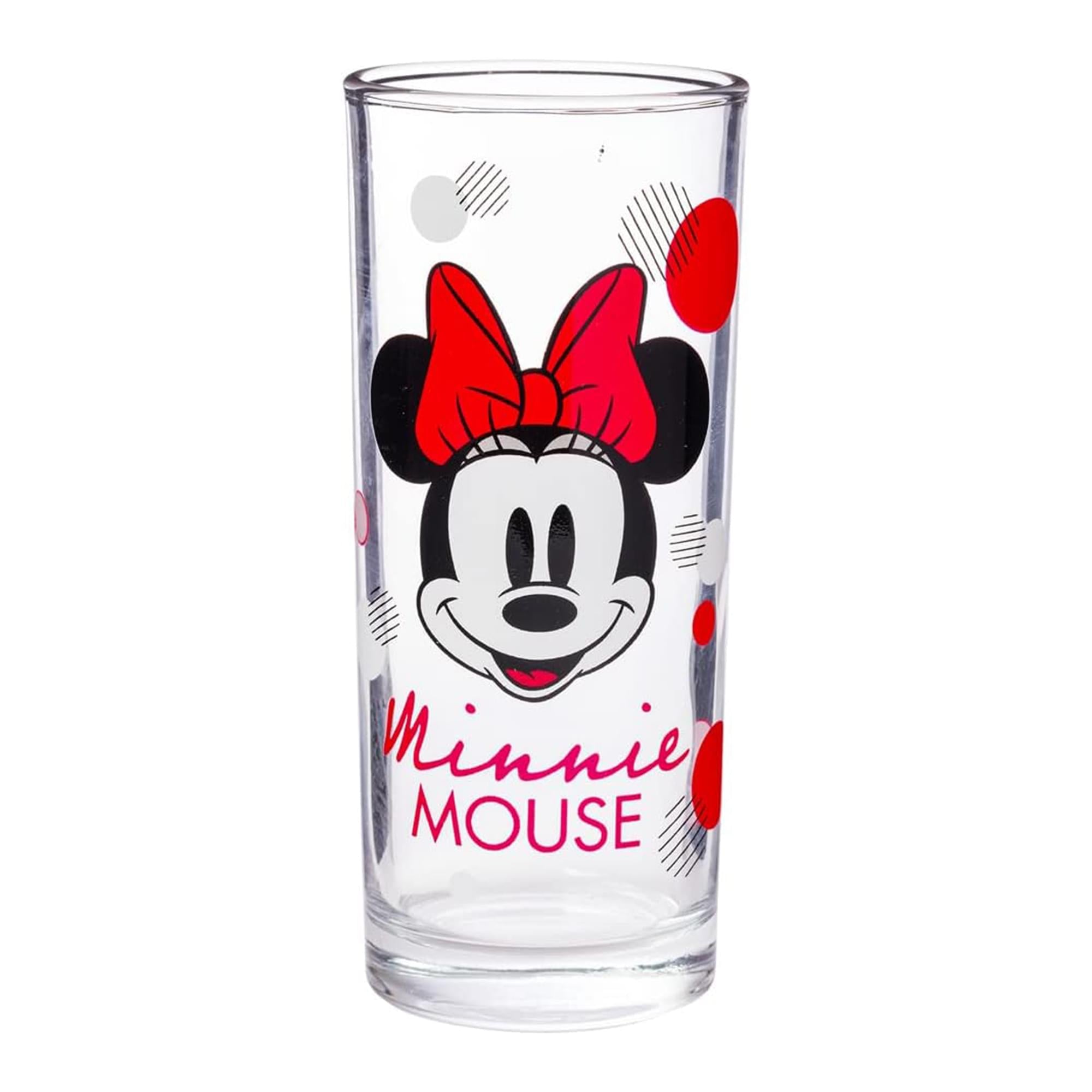 Disney Minnie Mouse 10oz Tumbler Glass Set of 4