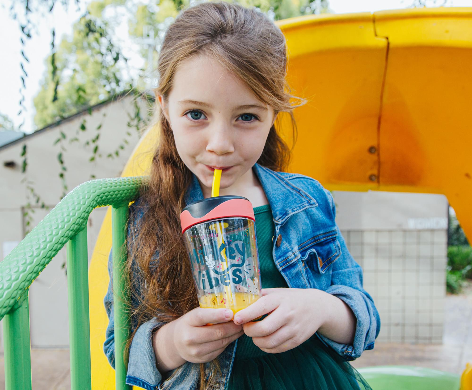 Disney Mickey Mouse Kids Spill-Proof Tumbler With Straw | Holds 18 Ounces