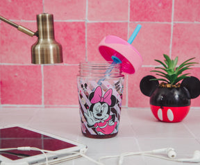 Disney Minnie Mouse Kids Spill-Proof Tumbler With Straw | Holds 18 Ounces