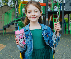 Disney Minnie Mouse Kids Spill-Proof Tumbler With Straw | Holds 18 Ounces