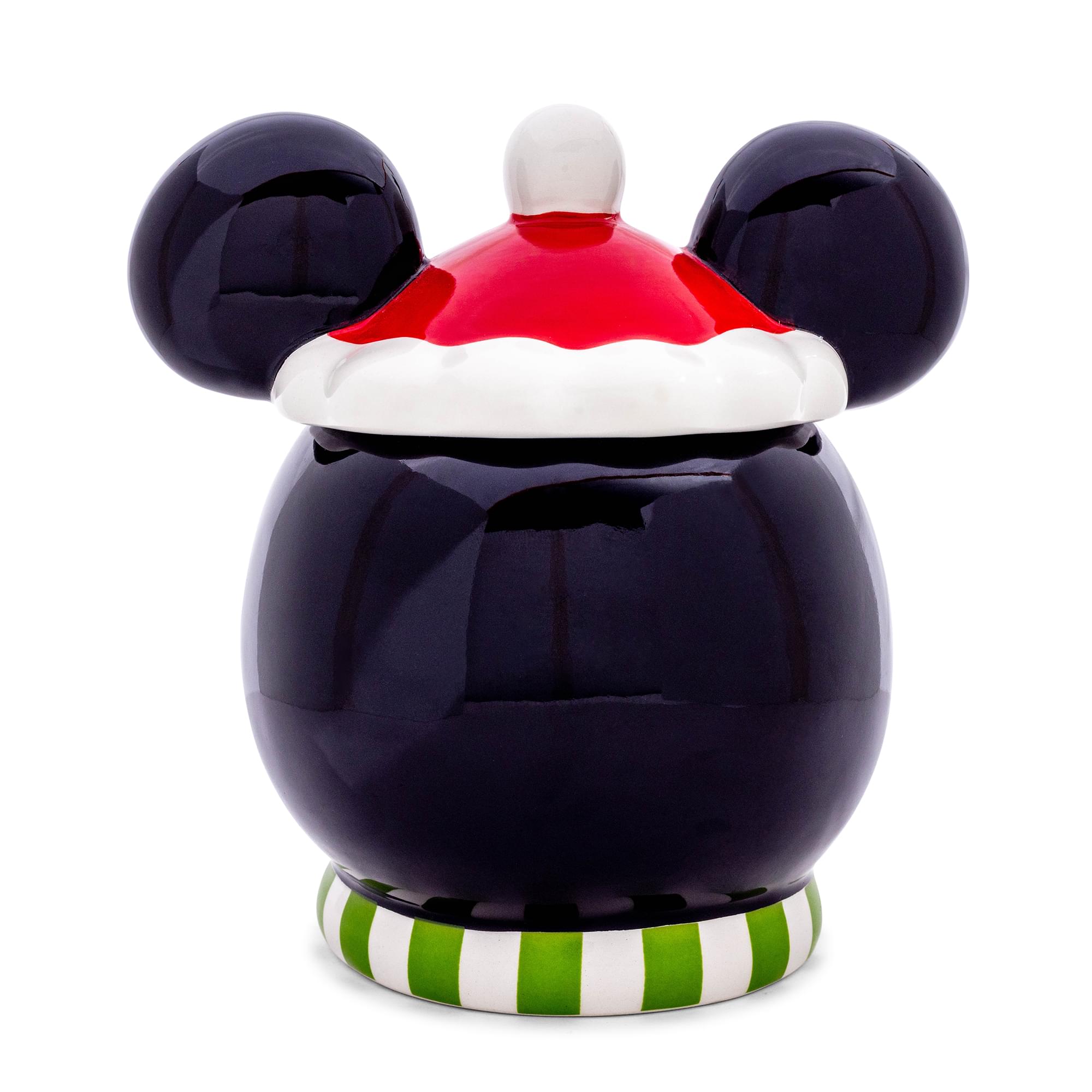 Disney Santa Mickey Mouse 6-inch Sculpted Ceramic Snack Jar
