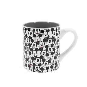Disney Mickey Mouse Allover Faces Ceramic Mug | Holds 14 Ounces