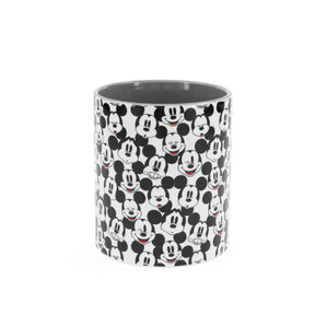 Disney Mickey Mouse Allover Faces Ceramic Mug | Holds 14 Ounces