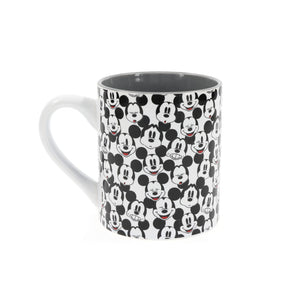 Disney Mickey Mouse Allover Faces Ceramic Mug | Holds 14 Ounces