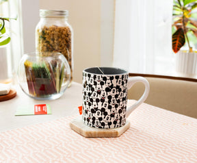 Disney Mickey Mouse Allover Faces Ceramic Mug | Holds 14 Ounces