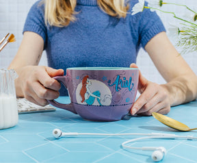 Disney The Little Mermaid Ariel Moonlight Ceramic Soup Mug | Holds 24 Ounces