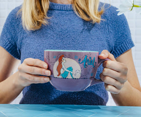 Disney The Little Mermaid Ariel Moonlight Ceramic Soup Mug | Holds 24 Ounces