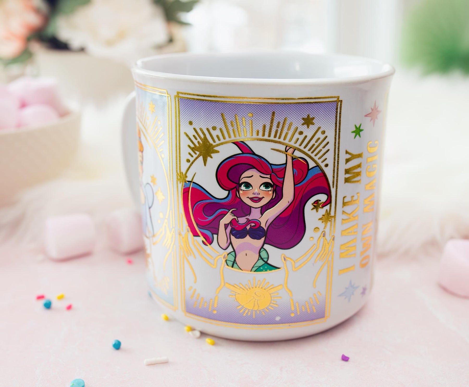 Disney Princess "I Make My Own Magic" Foil Ceramic Mug | Holds 20 Ounces