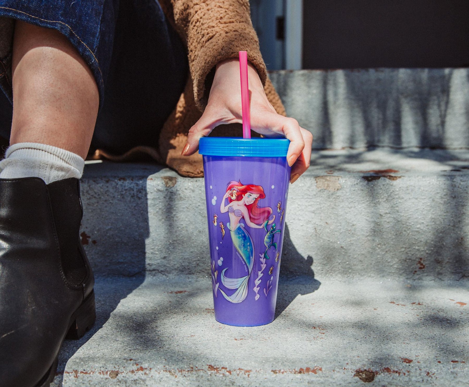 Disney The Little Mermaid Ariel Color-Changing Plastic Tumbler | 24 Ounces