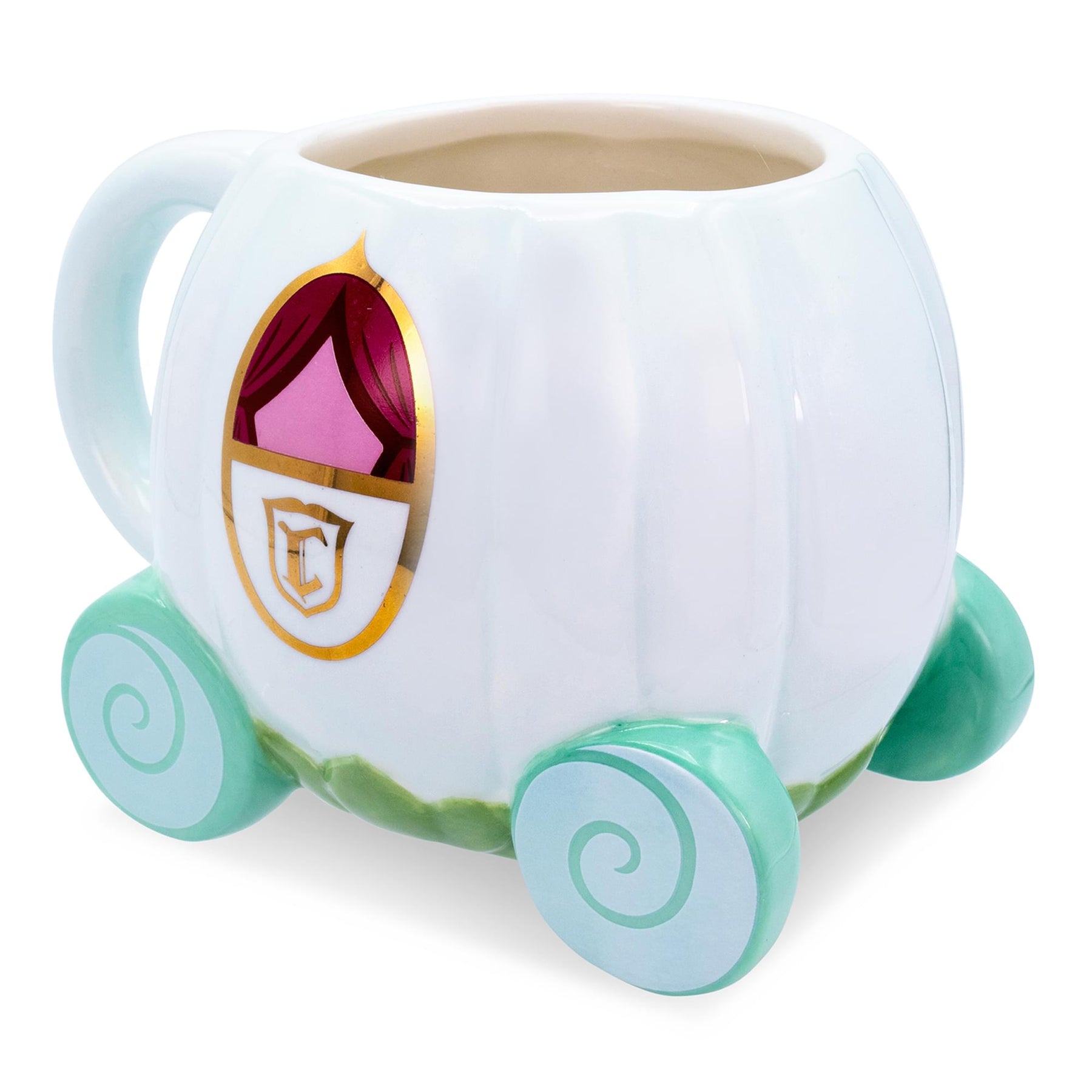 Disney Cinderella Coach 3D Sculpted Ceramic Mug | Holds 20 Ounces