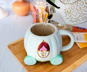 Disney Cinderella Coach 3D Sculpted Ceramic Mug | Holds 20 Ounces