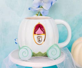 Disney Cinderella Coach 3D Sculpted Ceramic Mug | Holds 20 Ounces