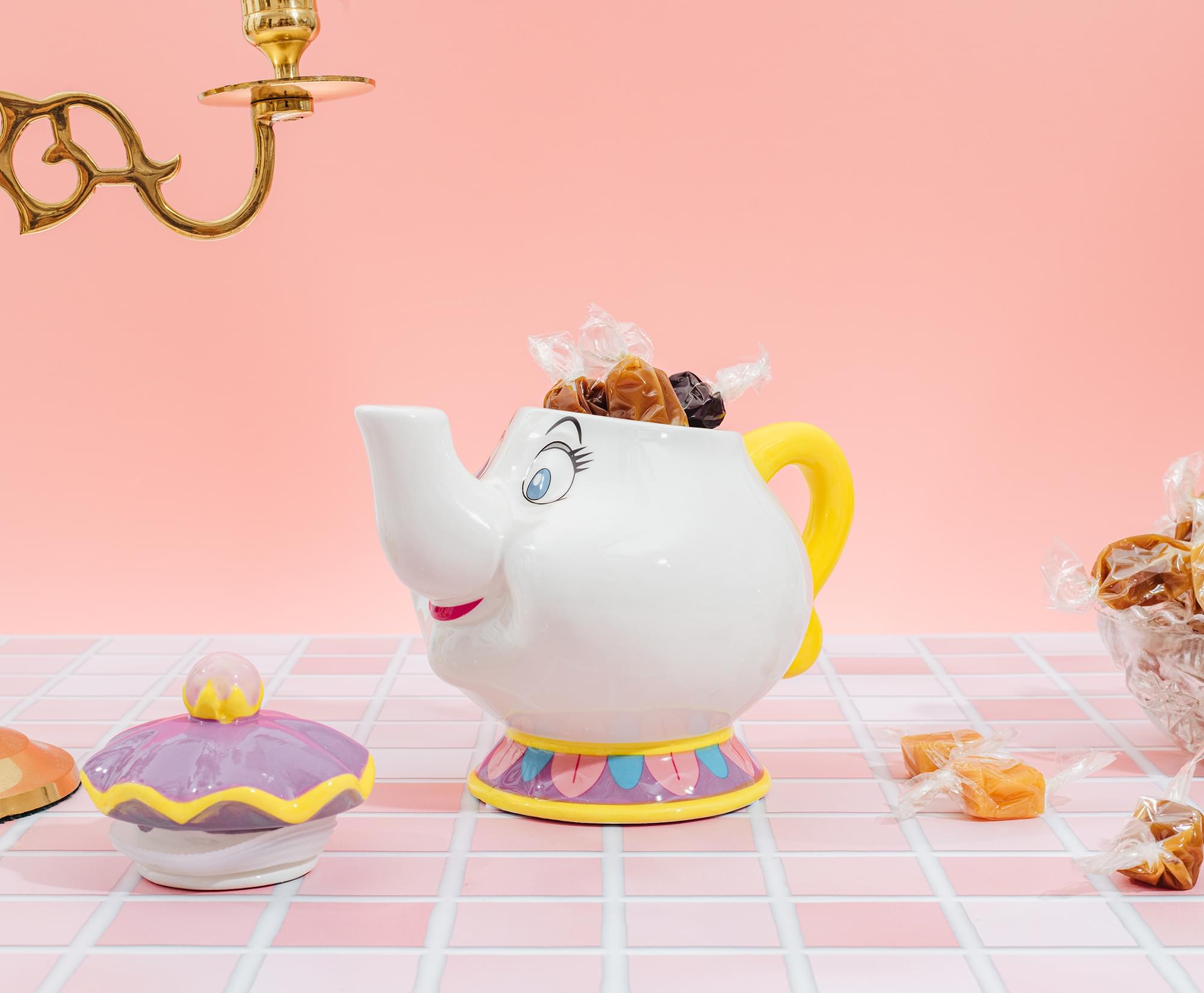 Disney Beauty and the Beast Mrs. Potts 10-Inch Sculpted Ceramic Snack Jar