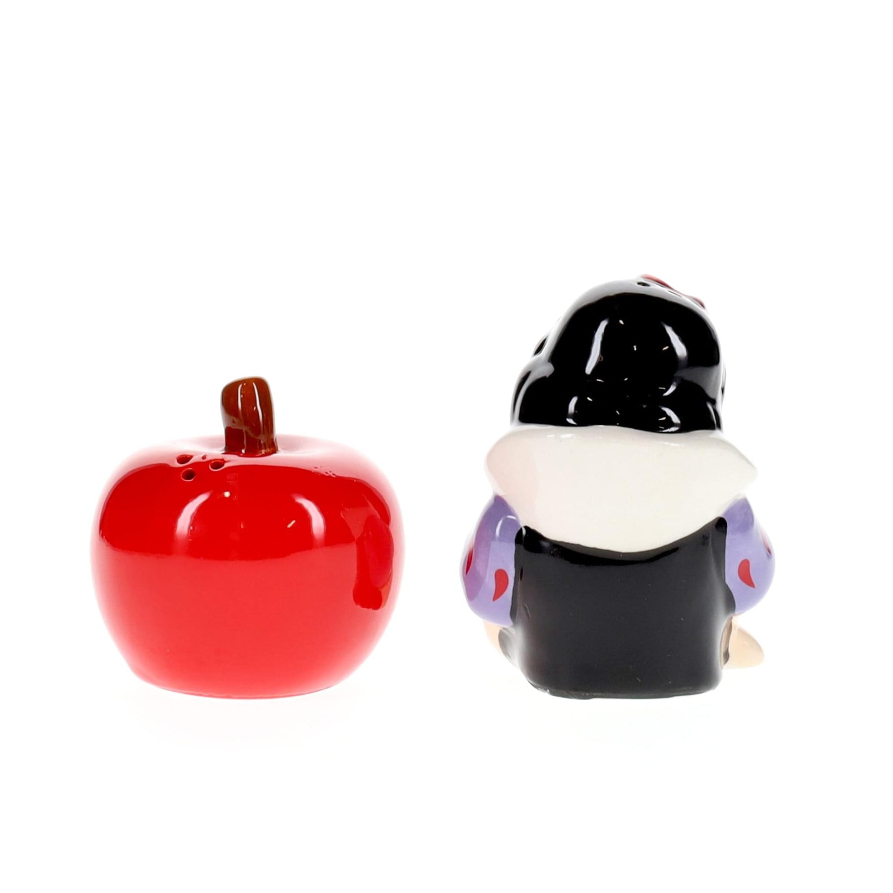 Disney Snow White and Apple Ceramic Salt and Pepper Shaker Set
