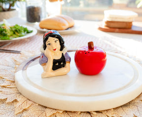 Disney Snow White and Apple Ceramic Salt and Pepper Shaker Set