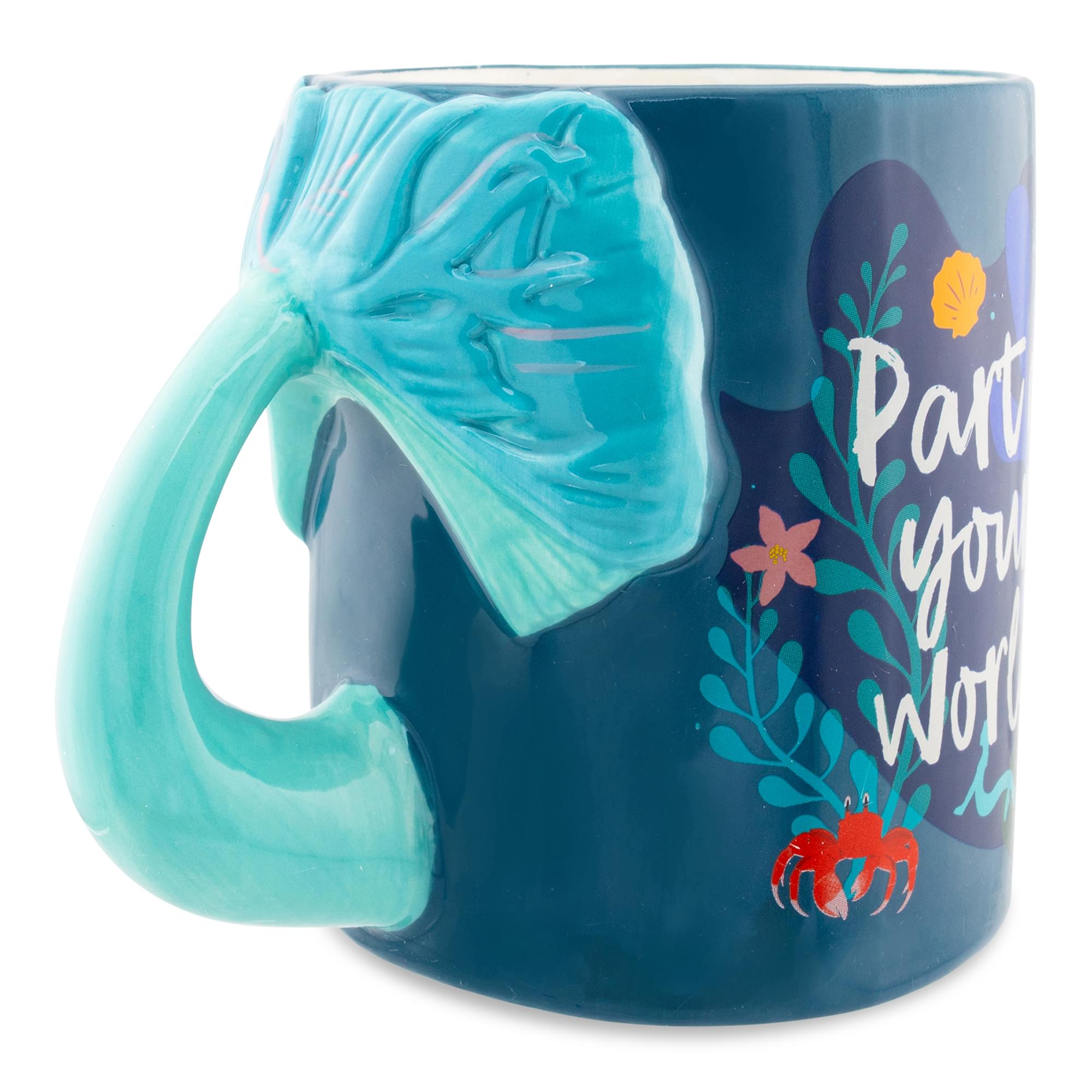 Disney The Little Mermaid "Part Of Your World" Ceramic Mug With Sculpted Handle