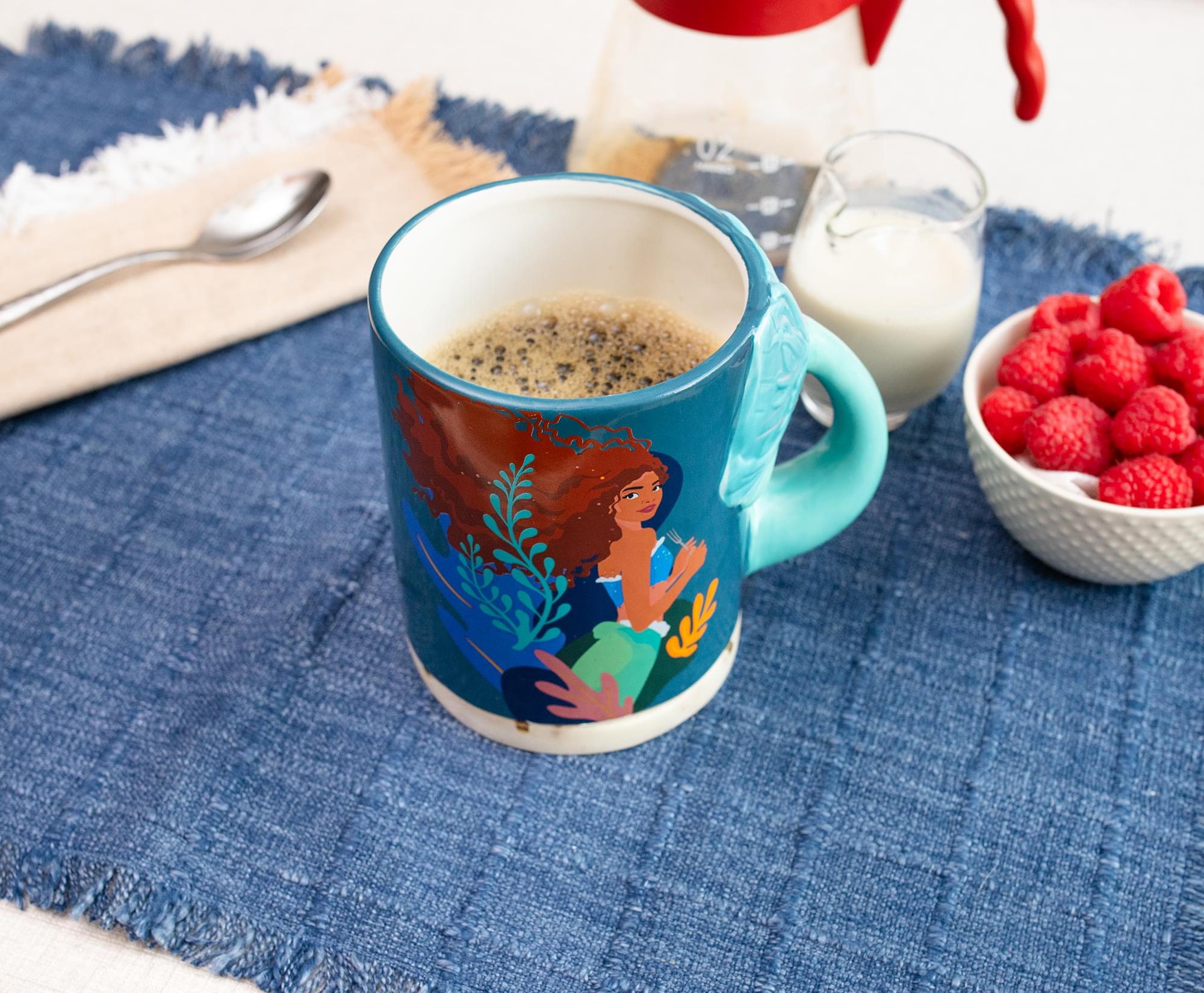 Disney The Little Mermaid "Part Of Your World" Ceramic Mug With Sculpted Handle
