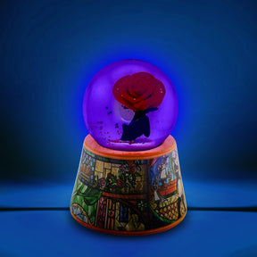 Disney Beauty and the Beast Mini Light-Up Snow Globe | 3 Inches Tall