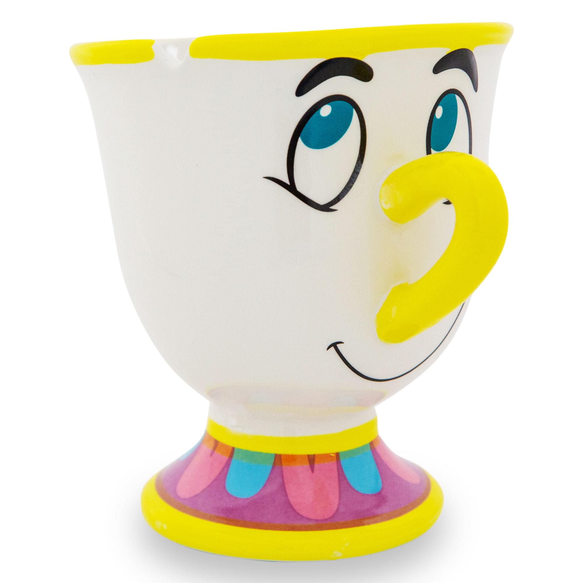 Disney Beauty and the Beast Chip 3D Sculpted Ceramic Mug | Holds 18 Ounces