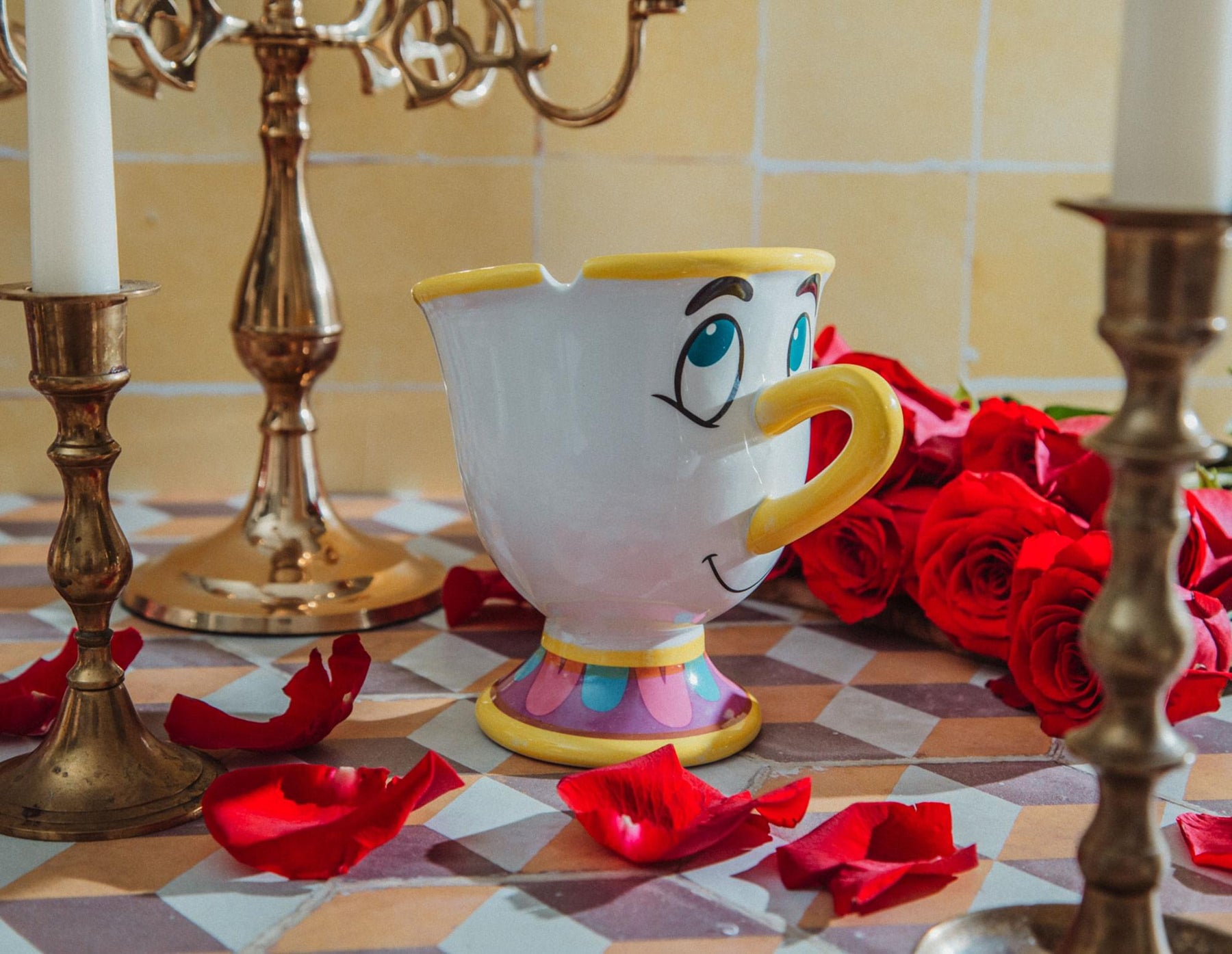 Disney Beauty and The Beast Chip 8oz Sculpted Ceramic Tea Cup