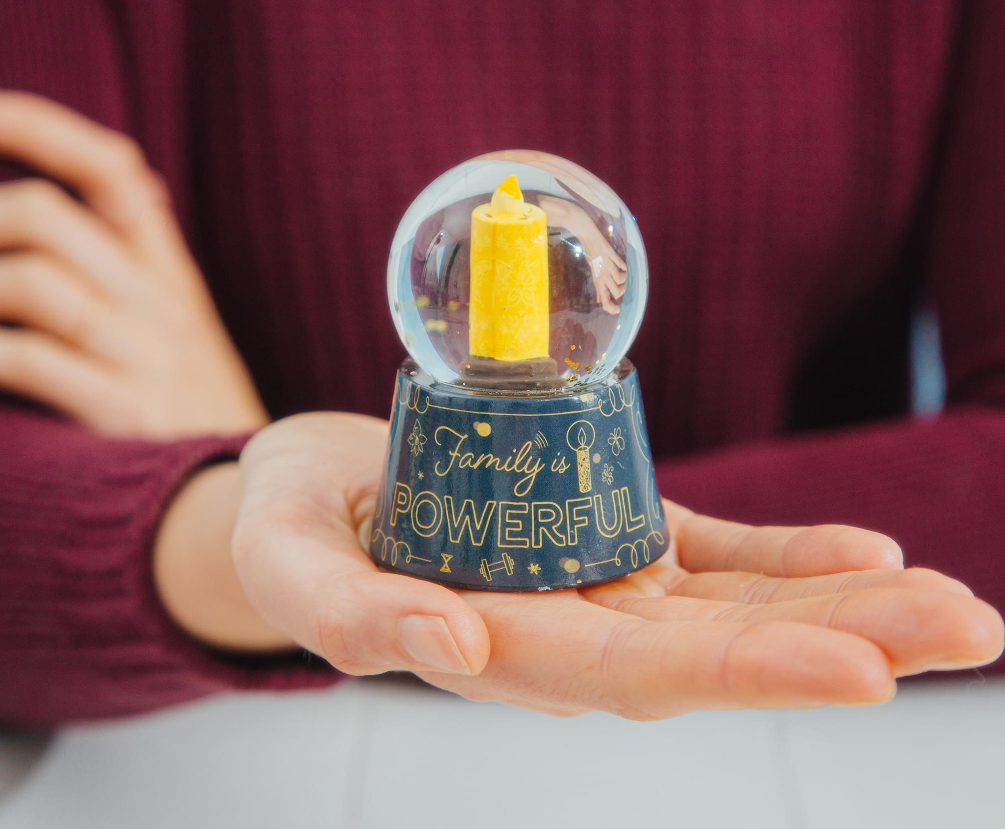 Disney Encanto "Family Is Powerful" Light-Up Mini Snow Globe | 3 Inches Tall