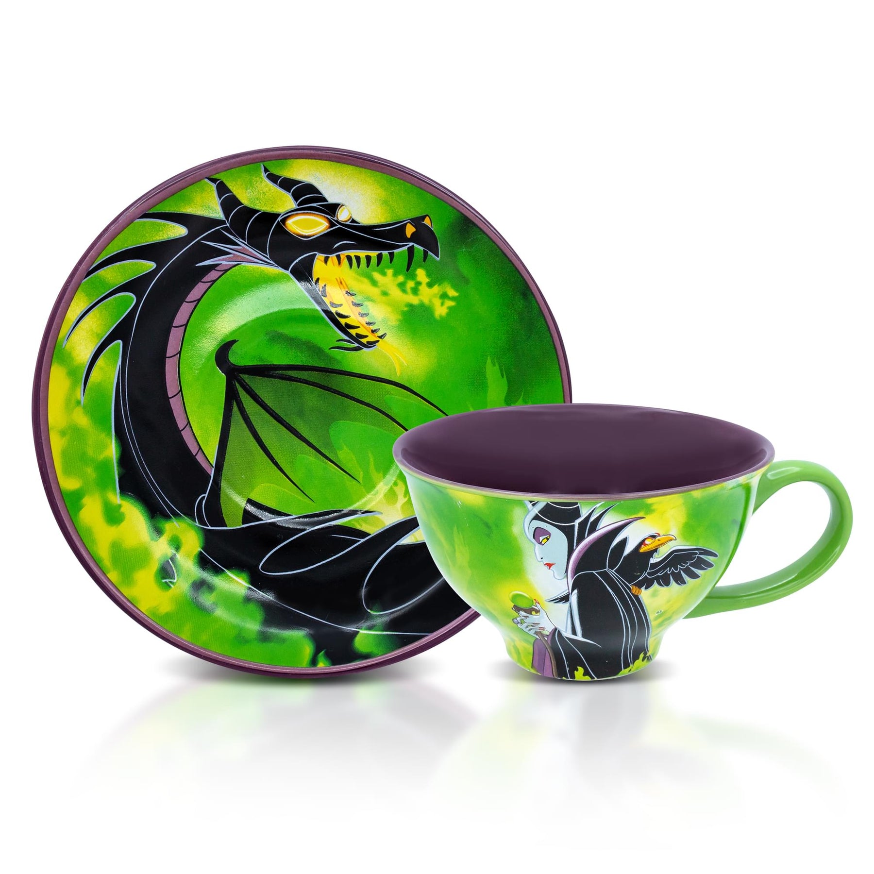 Disney Villains Maleficent Ceramic Teacup and Saucer Set