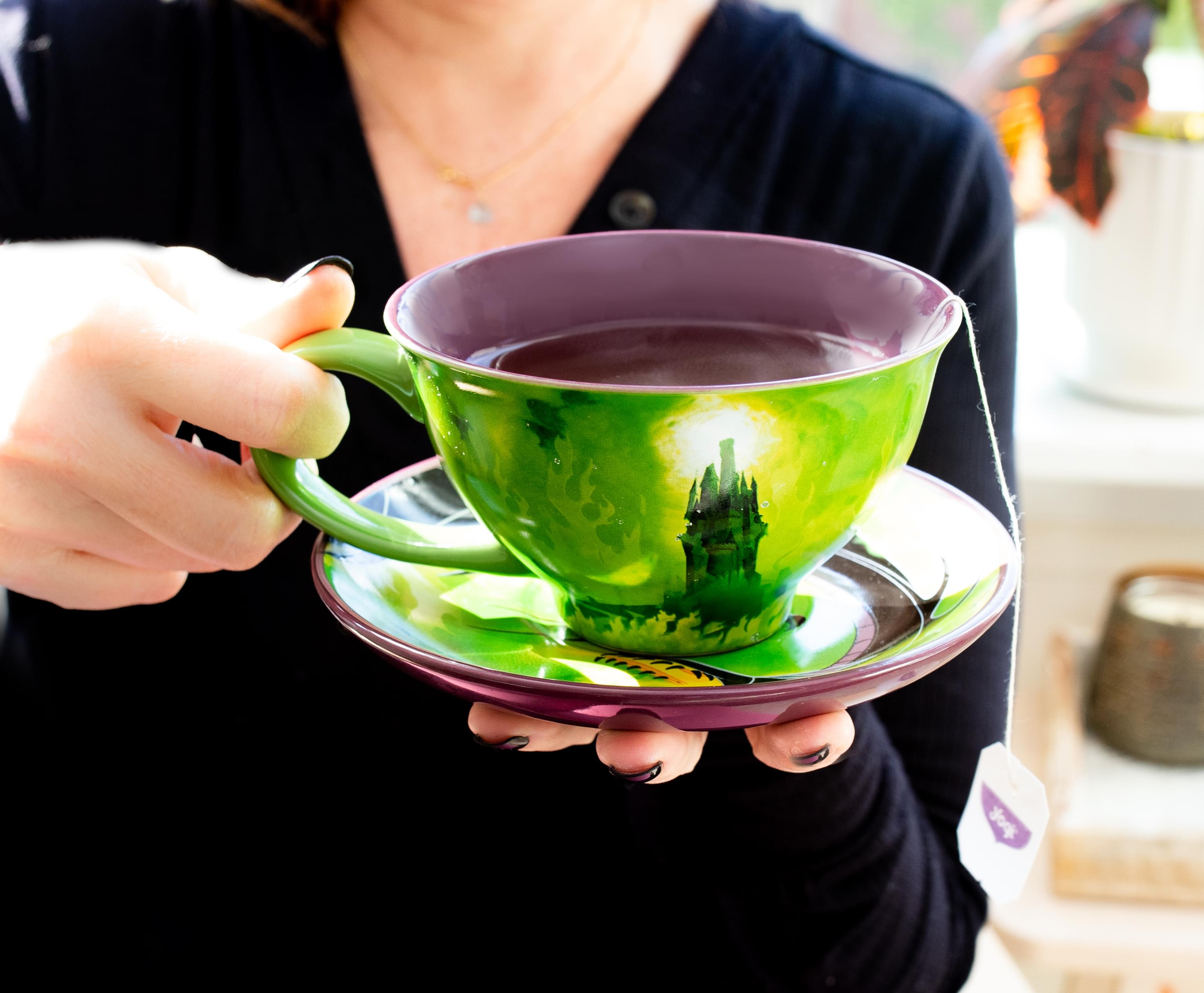 Disney Villains Maleficent Ceramic Teacup and Saucer Set
