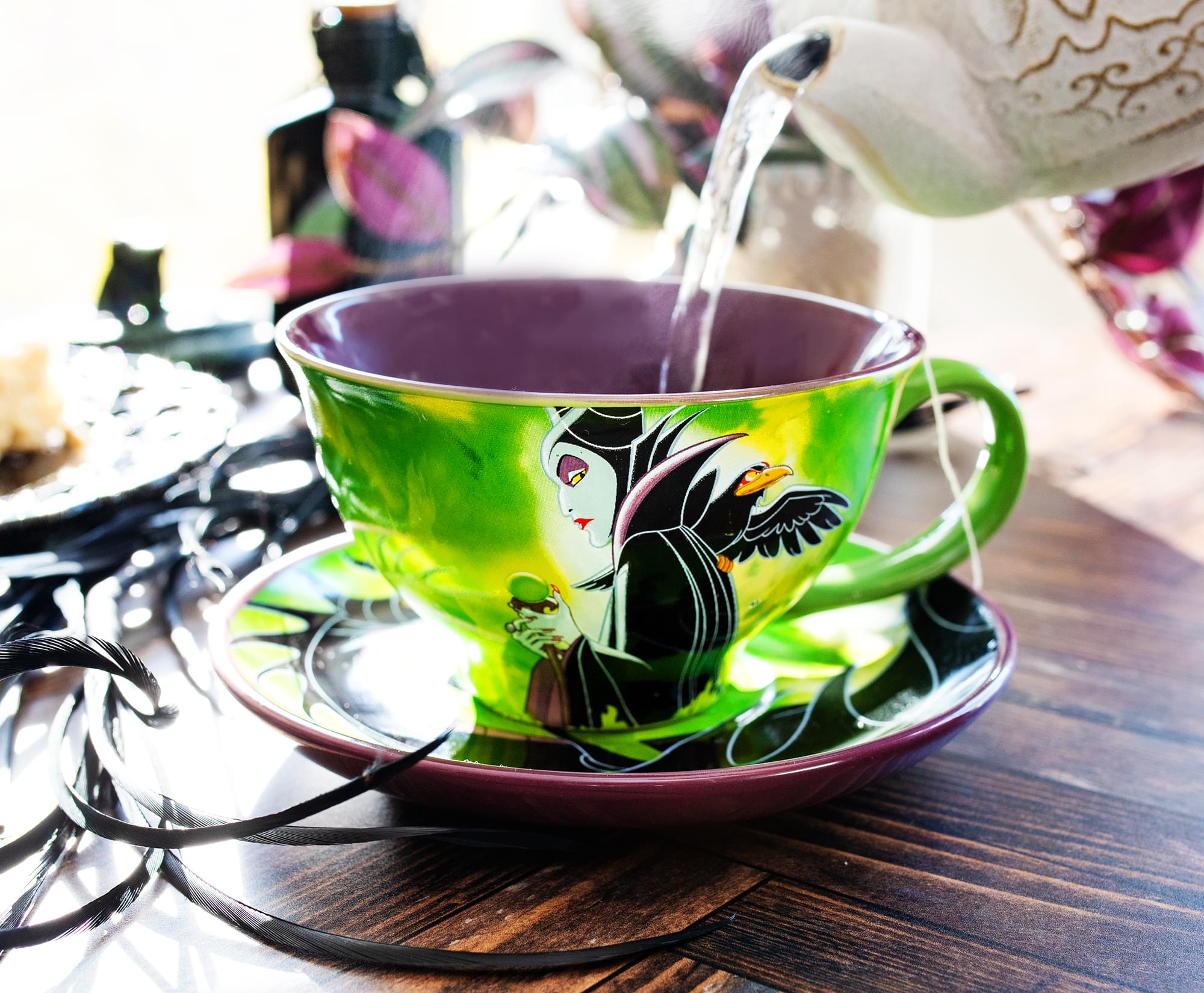 Disney Villains Maleficent Ceramic Teacup and Saucer Set