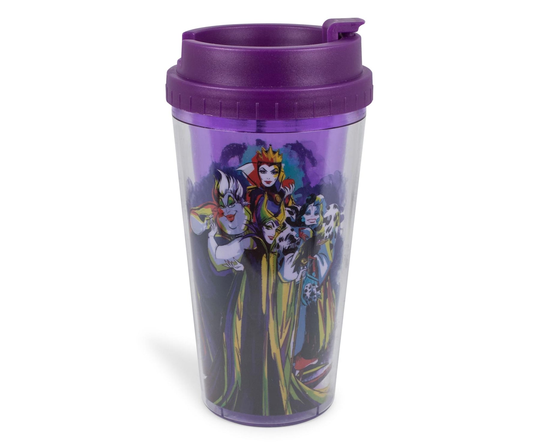 Disney Villains "Bad Vibes Only" Double-Walled Plastic Tumbler | Holds 16 Ounces