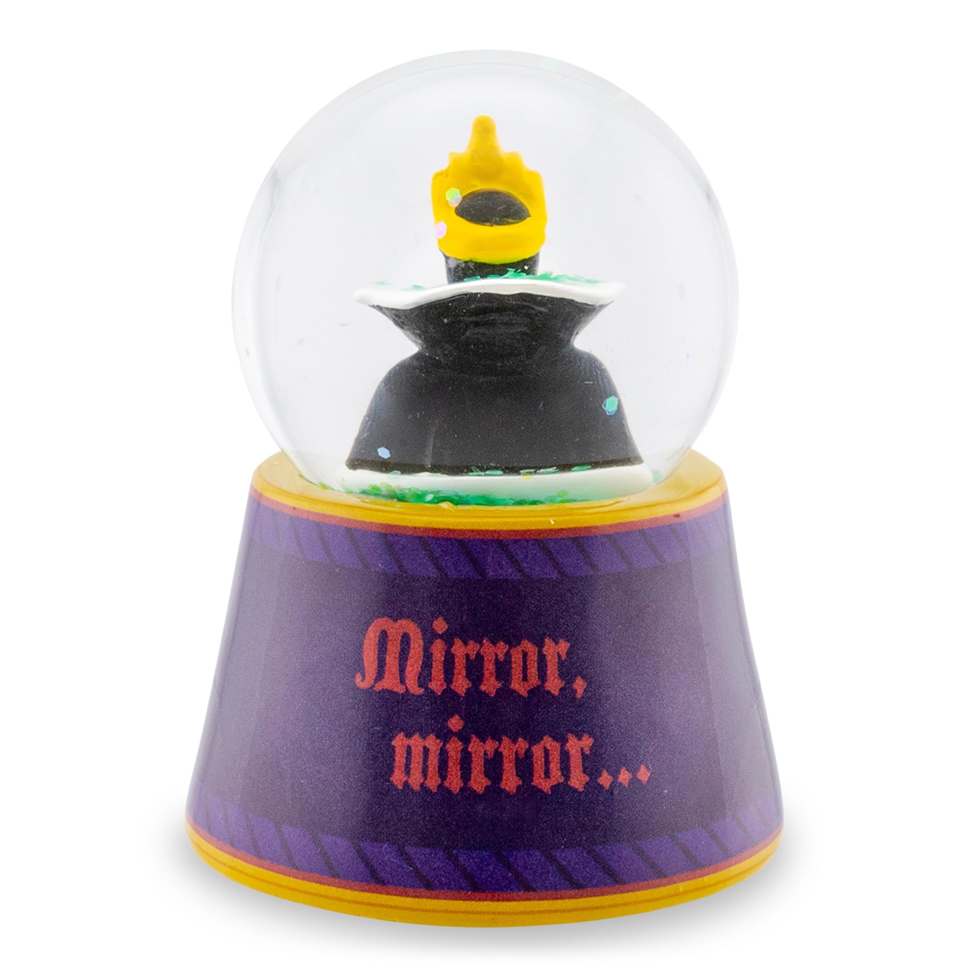 Disney Snow White Evil Queen "Mirror, Mirror" Mini Light-Up Snow Globe