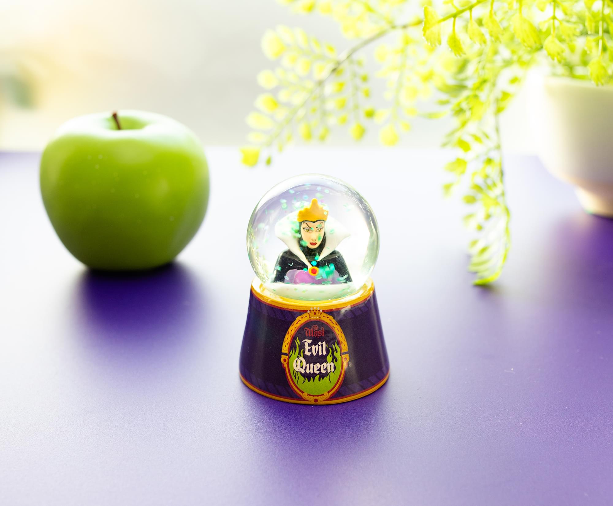 Disney Snow White Evil Queen "Mirror, Mirror" Mini Light-Up Snow Globe