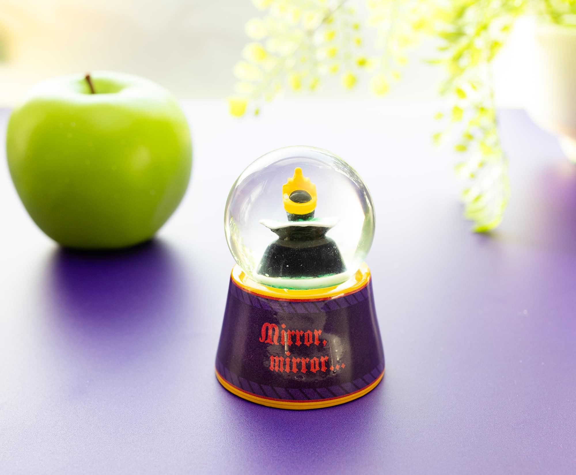 Disney Snow White Evil Queen "Mirror, Mirror" Mini Light-Up Snow Globe