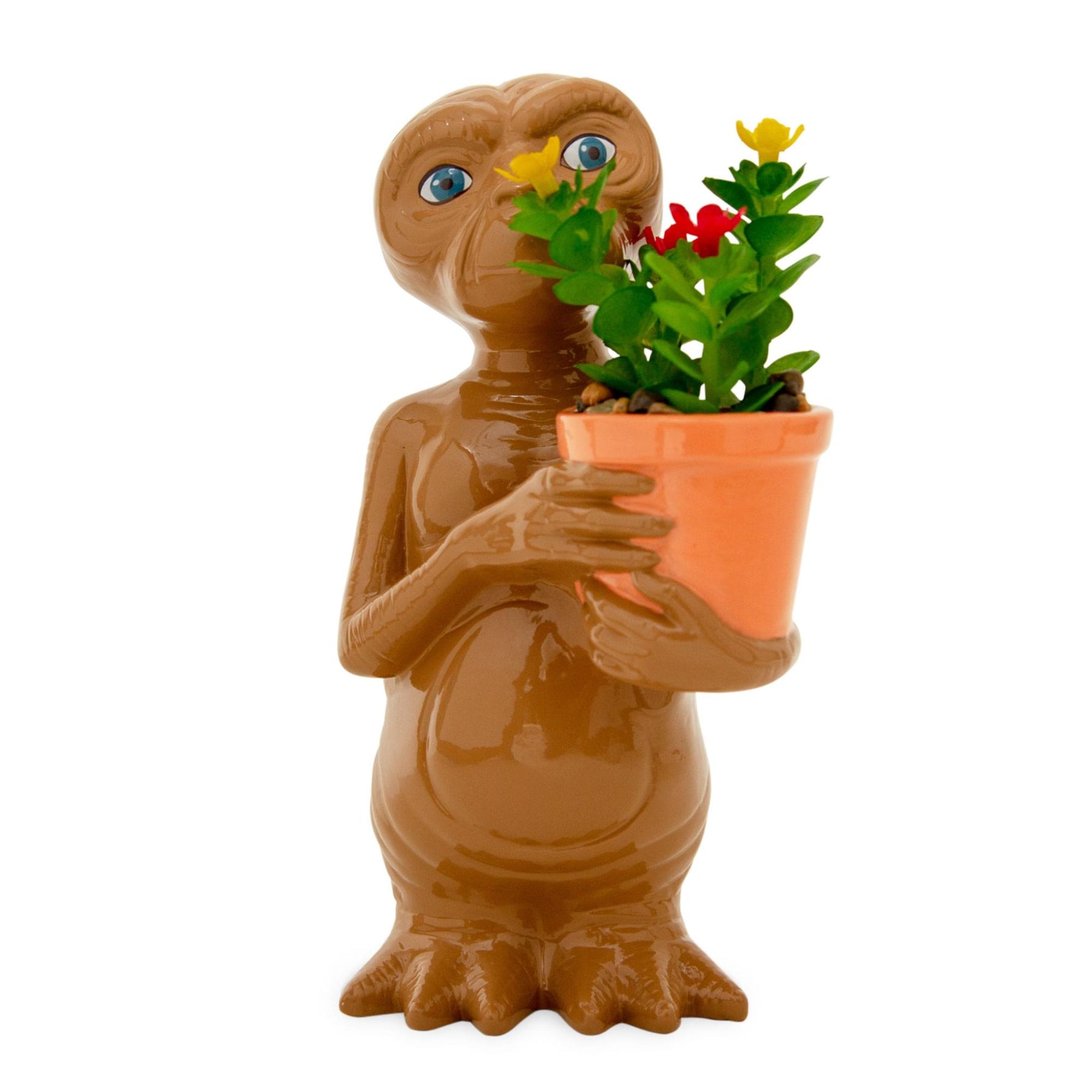 E.T. The Extra-Terrestrial 7-Inch Ceramic Planter With Artificial Succulent