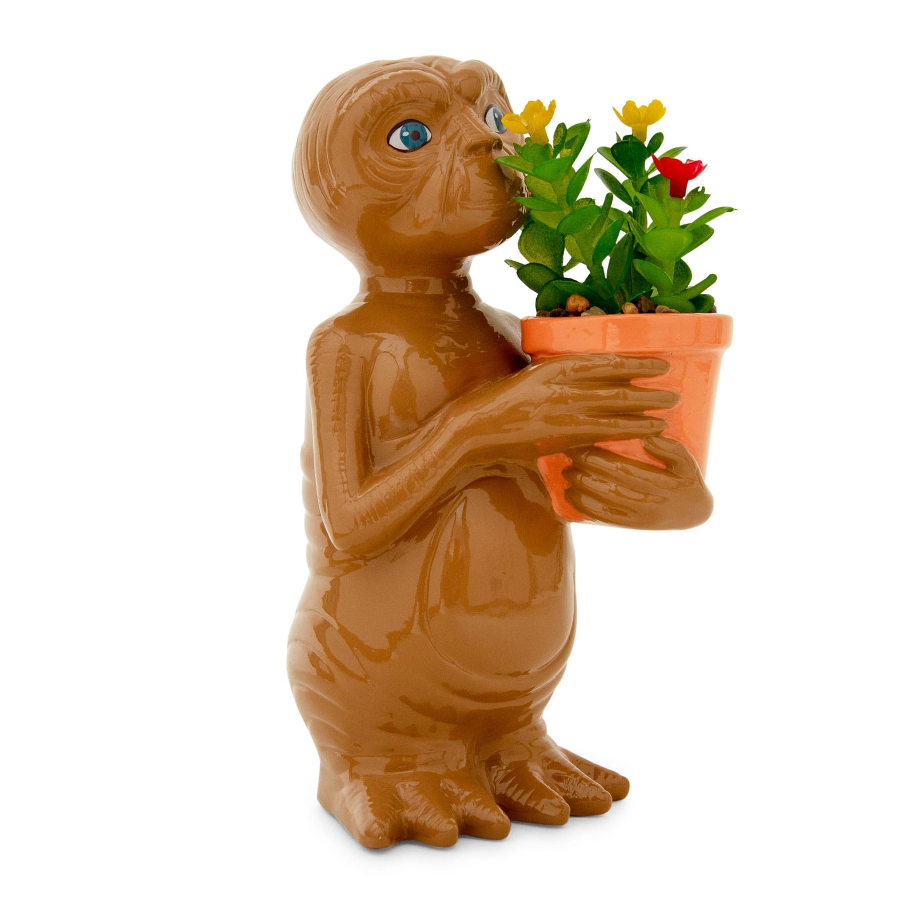 E.T. The Extra-Terrestrial 7-Inch Ceramic Planter With Artificial Succulent