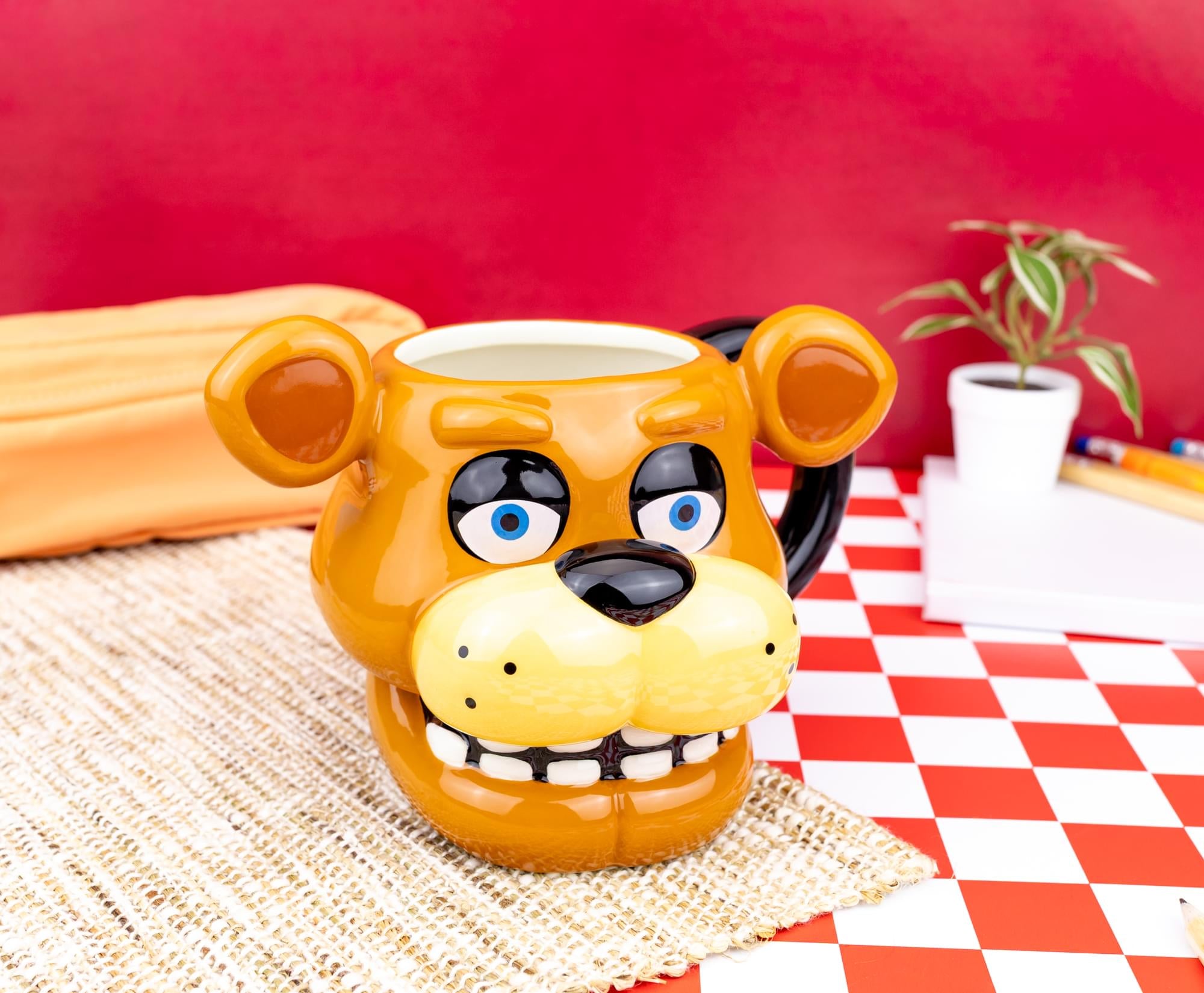 Five Nights At Freddy's Freddy Face Sculpted Ceramic Mug | Holds 20 Ounces