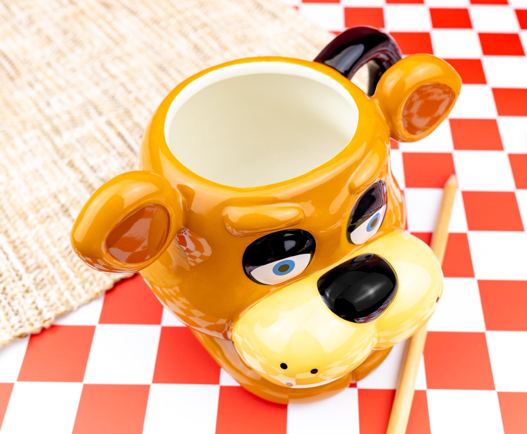 Five Nights At Freddy's Freddy Face Sculpted Ceramic Mug | Holds 20 Ounces