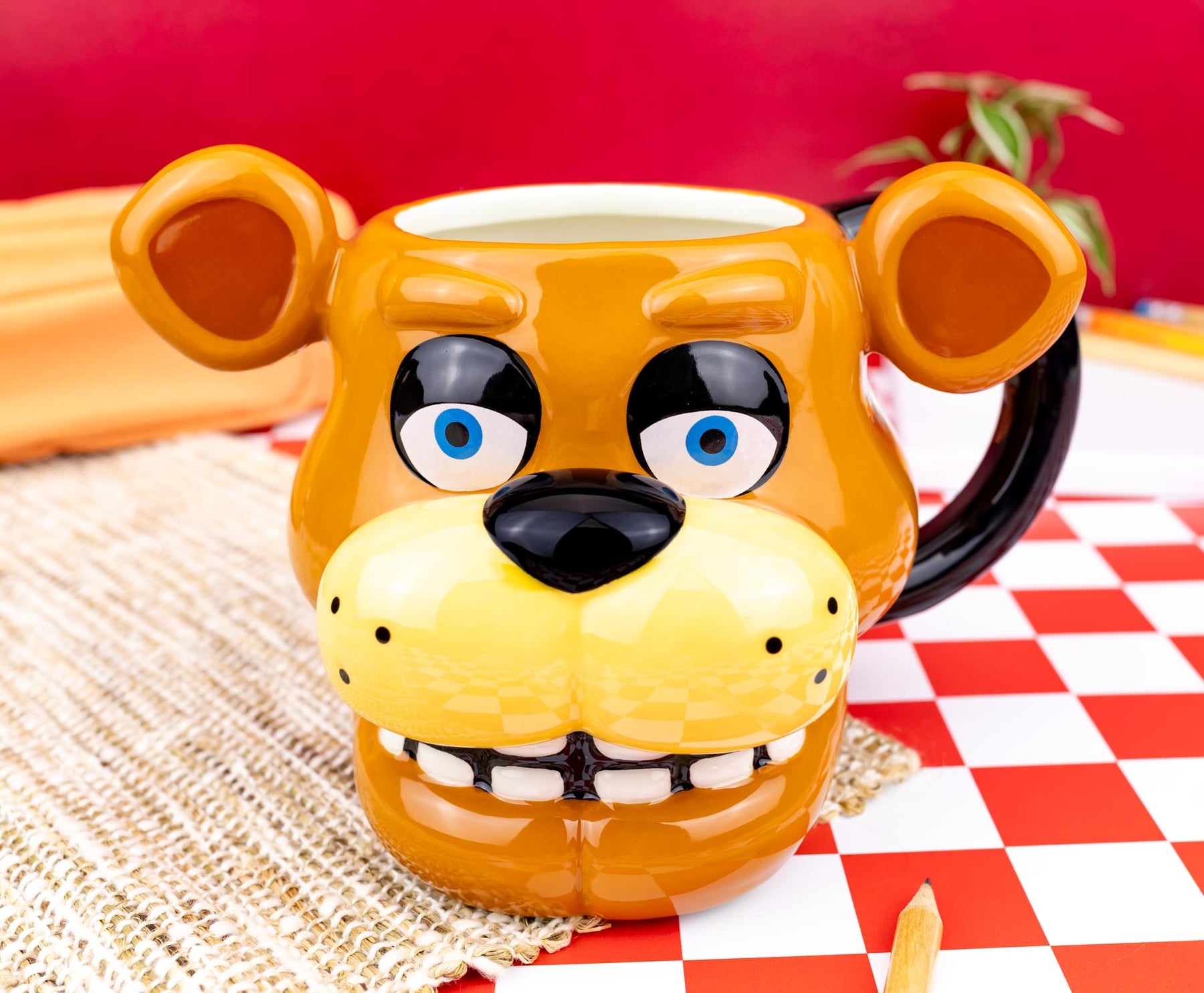 Five Nights At Freddy's Freddy Face Sculpted Ceramic Mug | Holds 20 Ounces