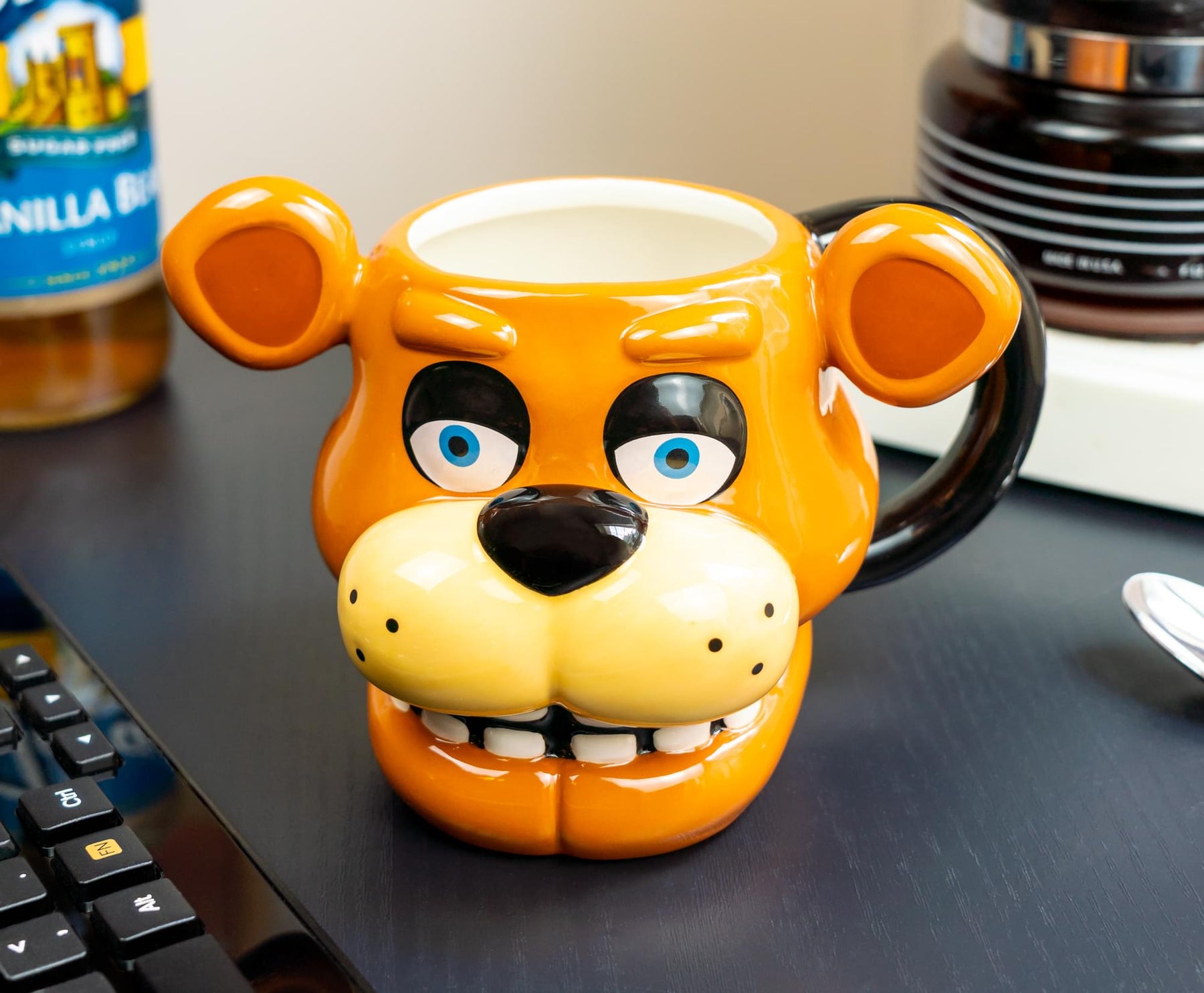 Five Nights At Freddy's Freddy Face Sculpted Ceramic Mug | Holds 20 Ounces