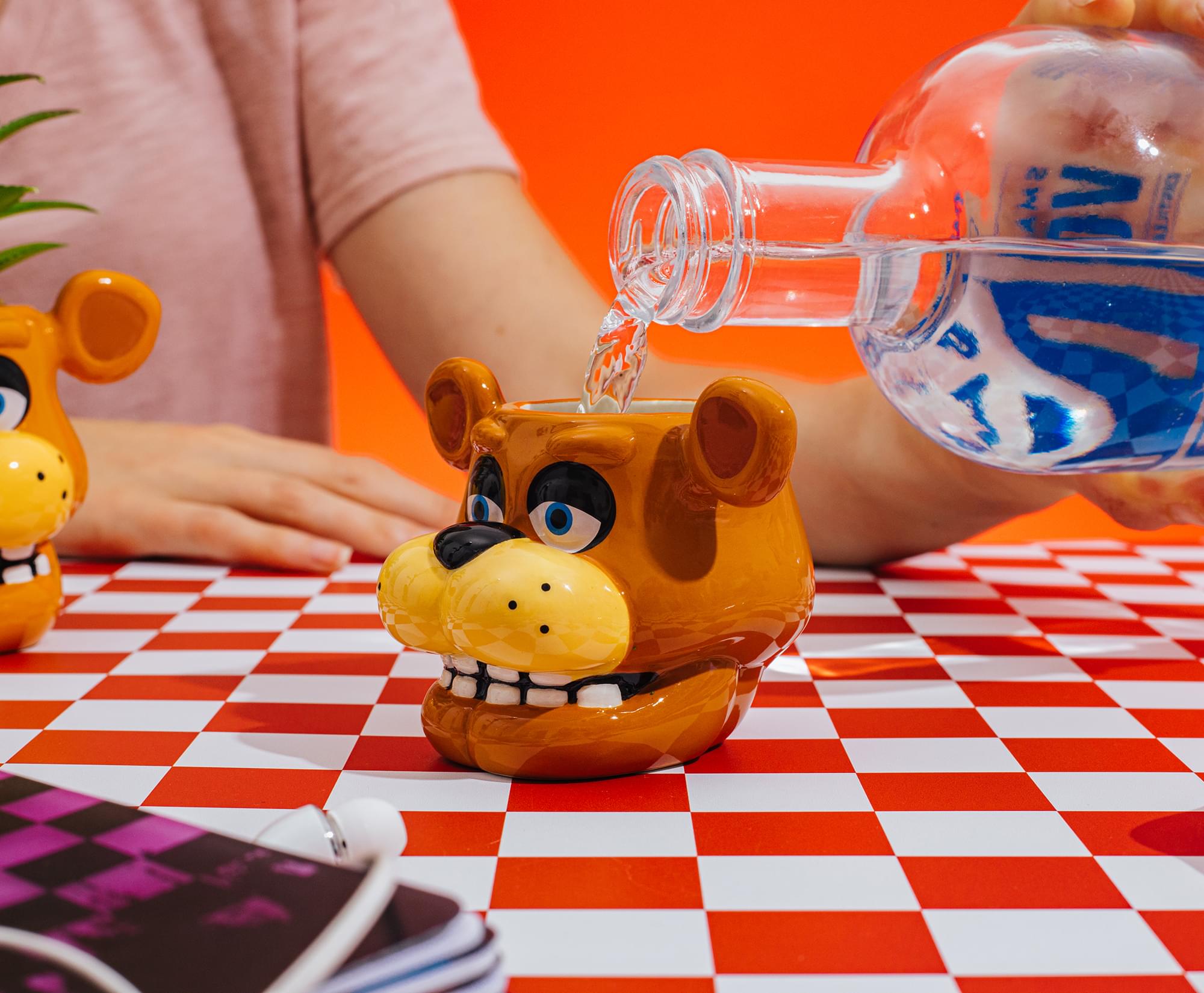 Five Nights At Freddy's Freddy Face Sculpted Ceramic Mini Mug | Holds 2 Ounces