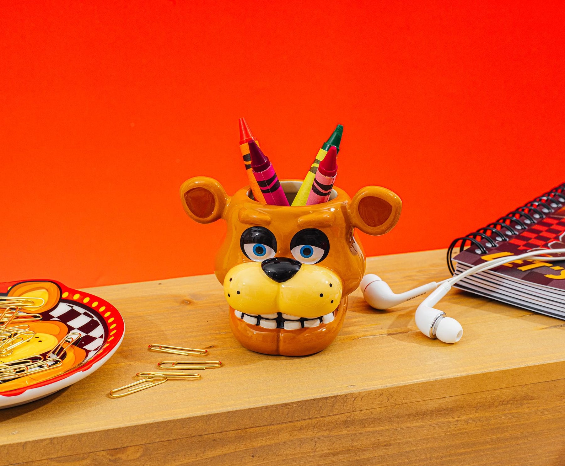 Five Nights At Freddy's Freddy Face Sculpted Ceramic Mini Mug | Holds 2 Ounces