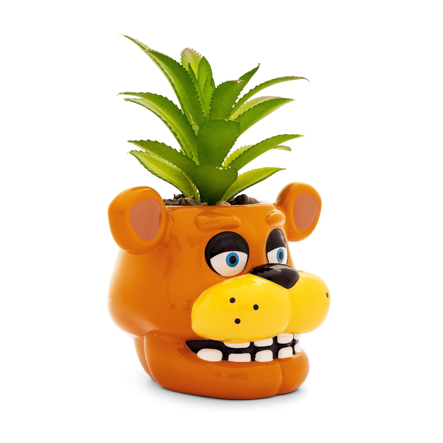 Five Nights At Freddy's Freddy Fazbear Mini Planter With Artificial Succulent