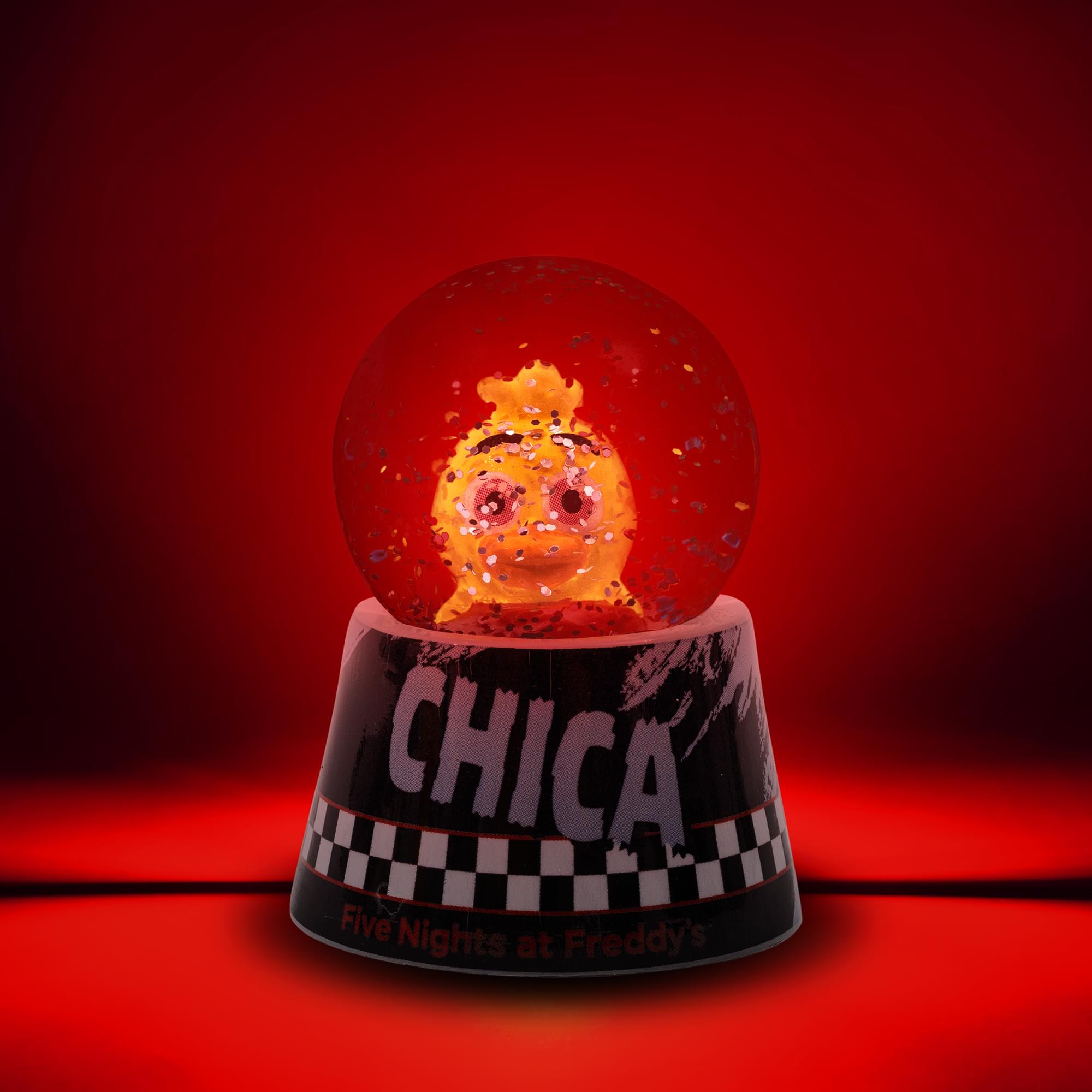 Five Nights At Freddy's Chica 3-Inch Mini Light-Up Snow Globe